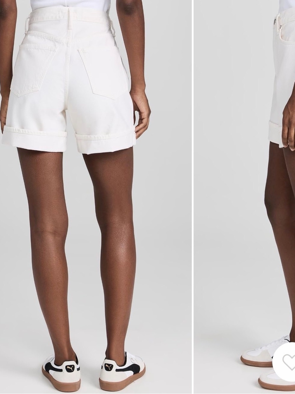 Agolde Dame Shorts High Rise Baggy Cuff - Size 26 - Picture 3 of 8